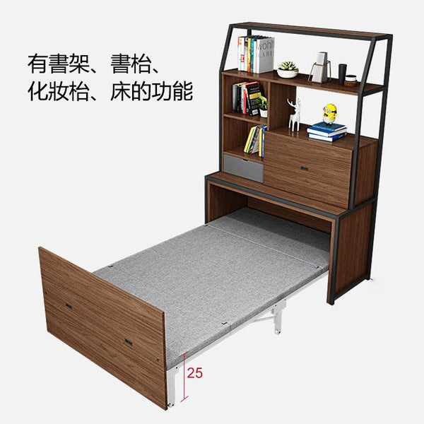 超省空間多功能組合包含書櫃床枱化妝功能 YF-899